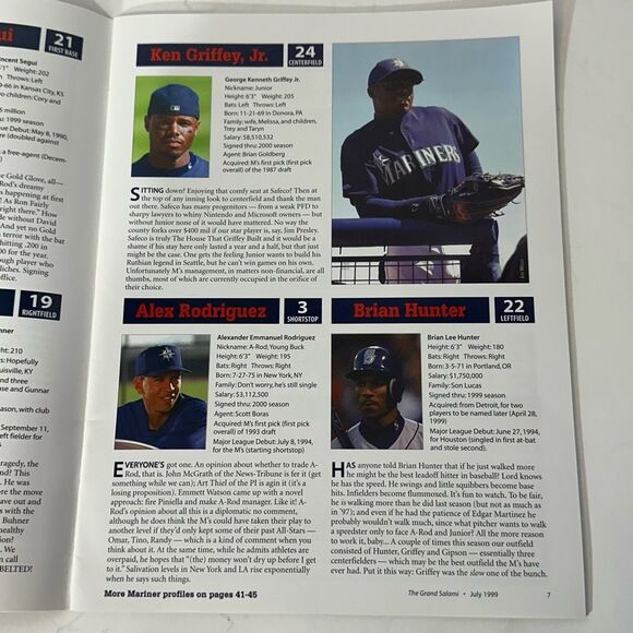 Seattle Mariners Safeco Field Official Programs/ Inaugural Programs Lot of 4 mag - Picture 11 of 11